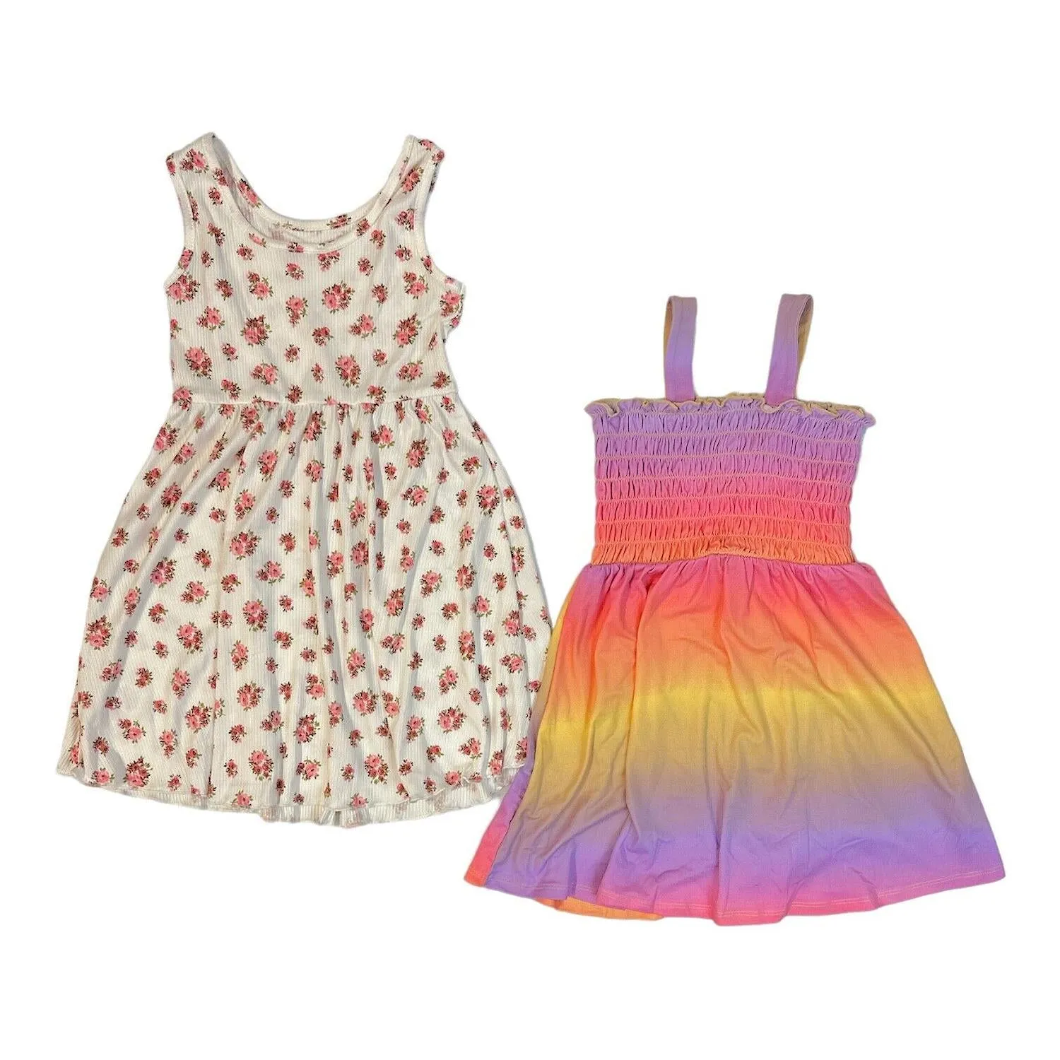 Zunie Girl Girl's 2-Pack Soft Knit Sleeveless Any Occasion Dresses Sundress
